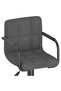 Bar Stools 2 pcs Dark Grey Velvet - 7
