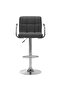 Bar Stools 2 pcs Dark Grey Fabric - 2