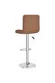 Bar Stools 2 pcs Brown Fabric - 5