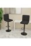 Bar Stools 2 pcs Black Fabric