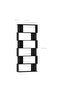 Book Cabinet/Room Divider Black 80x24x192 cm Engineered Wood - 3