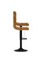 Bar Stools 2 pcs Brown Velvet - 6