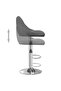 Bar Stool Dark Grey Velvet - 5