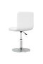 Bar Stool White Faux Leather - 4