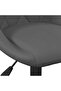 Bar Stools 2 pcs Dark Grey Velvet - 7