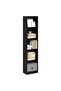 Bookcase Black 40x24x176 cm Engineered Wood