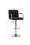 Bar Stool Black Fabric - 3