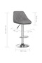 Bar Stools 2 pcs Grey Faux Leather - 3