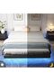 Floating Bed Frame with LED Lights & Charging Station, Grey Linen Metal Platform, Easy Assembly - 8