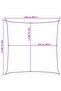 Sunshade Sail 160 g/m² Cream 2.5x2.5 m HDPE - 3