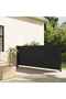 Retractable Side Awning Black 120x500 cm