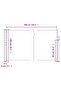 Retractable Side Awning Black 140x600 cm - 3