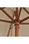 Garden Parasol with Wooden Pole Taupe 299x240 cm - 5