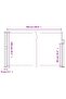 Retractable Side Awning Black 140x500 cm - 3