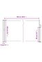 Retractable Side Awning Black 120x500 cm - 3