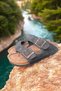Women's - Men's Double Buckle Madrid Double Strap Casual Home, Outdoor, Beach Slippers Model Black - 7