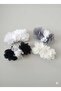 Set of 4 Women's White Beaded Chiffon Rose Buckle - Stylish Side Buckle Set - 8