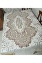 Lace Anglez Fabric Model Tablecloth White (Machine Made)