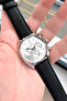 Functions Active Original Black Genuine Leather Cord Men Wristwatch 3 Atm Water Resistant Hme2074C1 - 2