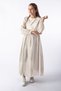 Girl's Suzene Embroidered Dress, 100% Cotton Hijab Dress with Elasticated Sleeves and Ruffle Detail, Ages 7-14