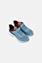 Toddlers Boy Velcro Closure Outdoor Shoes, Slate Blue - 4