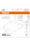 LED Wall & Ceiling Light 19W, White Glass Panel | Cool White 4000K | Modern Indoor Flush Mount - 2