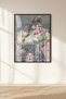Van Gogh Almond Blossoms Framed Art Painting with Cat - Color and Size Options Available