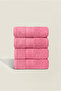 4-Piece Hand Towel Set 100% Cotton Certified, Hand / Face / Bath / Kitchen Towels 50X80Cm - Dusty Rose