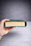 Genuine Leather Book Cover – Handmade Khaki Leather Notebook Cover with Snap Closure & Khaki Leather Book Cover - 3