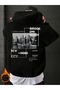 Men's Brooklyn Bridge Printed 3 Thread Hoodie Sweatshirt