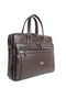 Genuine Leather Briefcase-Laptop Bag with Shoulder Strap - 3