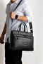 Genuine Leather Briefcase-Laptop Bag with Shoulder Strap - 6