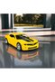 American Series Yellow Chevrolet Camaro 20 Pop-Up Door Pull and Go Metal Car 1:32 - 4