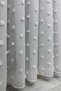 Tulle Curtain Off-White Puffy Pompom Polka Dot Folded Linen Weighted Pleated Iron-Free - 6