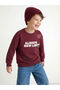 Rmz Gi̇yi̇m Farkiyla Zero Roba Collar Printed Boys' Thick Sweatshirt