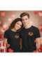 Custom Couples T-Shirts for Valentine's Day, Double Pack, Regular Fit