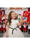 Girls' Short Sleeve Printed Tulle Pageant Dress - 2
