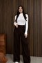 Brown Women's Comfortable Fit Knitwear Pants Size 38/40