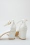 Women's Pointed Toe Stone-Detail Ankle-Tie Occasion Evening Heeled Shoes - 6 cm - 4