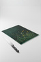 Mienda 25X35 cm Tempered Glass Cutting Board and Presentation Tray - Botanical Wildflowers - 2