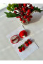 Hair Clip Special Hat and Cherry Design Handmade 4-Piece Snap Clip Set - 3