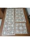 Zeynoceyiz (5 Pieces) Lace Anglez Living Room Set Machine Made White Color - 2