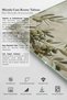 Mienda 25X35 cm Tempered Glass Cutting Board and Presentation Tray - Vintage Olive Branch - 3