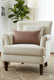 Brown Luxury Soft Textured Velvet Living Room Throw Pillow Cover - 4