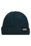 Men's Black Petrol Fleece Lined Knit Hat & "Code" Patch