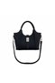 Women's Suede Leather Hand and Shoulder Bag - Minimalist Stylish Bag with Adjustable Lock Detail - 2