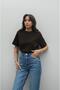 Dark Brown 100% Cotton Crew Neck T-Shirt - 3