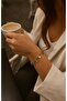 Vip Series Evil Eye Beaded Bird Star Object Gold Color Dangling Bracelet - 2