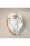 Baby Girl Hospital Discharge Set 0-3 Months Brodeled Blanket and Romper Set - 3