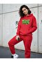 Unisex 100% Cotton Toxic Written Printed Hooded Sweatshirt - 2